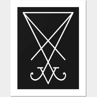 Sigil of Lucifer - White Posters and Art